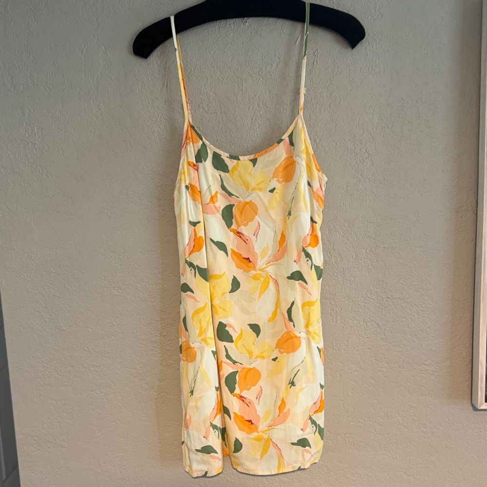 Rhythm Floral Slip Dress - Yellow and Green